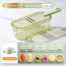 Afbeelding in Gallery-weergave laden, New Multifunction Vegetable Cutter With Basket And Brush Portable Slicer Chopper Kitchen Tools
