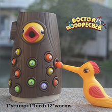 Afbeelding in Gallery-weergave laden, Woodpecker Toys Fishing And Insect Catching Games Intelligence Development Early Childhood Education Magnetic Toys Hand Eye Coordination