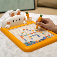 Afbeelding in Gallery-weergave laden, Rabbit magnetic magnetic pen drawing board baby exercise enlightenment magnetic puzzle educational children&#39;s toys
