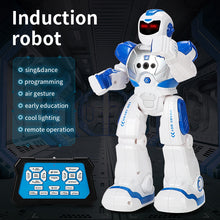 Afbeelding in Gallery-weergave laden, Mechanical War Police Early Education Intelligent Robot Electric Singing Infrared Induction Children&#39;s Remote Control Toys
